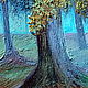 Painting 'Old oak' oil on canvas 40h40 cm. Pictures. vestnikova. My Livemaster. Фото №5