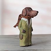 Для дома и интерьера handmade. Livemaster - original item Statuette of wood. dog. Handmade.