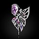 Кулон Фея с камнем и эмалью. Кулон. Aventure.Jewelry. Интернет-магазин Ярмарка Мастеров.  Фото №2