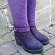 Заказать Эко сапоги из шерсти" Роксана". Eco Shoes by Julia Pizar. Ярмарка Мастеров. . Сапоги Фото №3