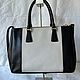 Винтаж: Винтажная сумка-тоут Prada из сафьяновой кожи. Сумки винтажные. Chic bags. Ярмарка Мастеров.  Фото №4