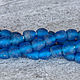  Африканские этнические стеклянные ярко-синие, 11 мм. Бусины. Королёк 2 (koroleck2). Интернет-магазин Ярмарка Мастеров.  Фото №2