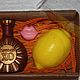 Set soap 'Cognac with lemon'. Cosmetics2. Edenicsoap - soap candles sachets. Online shopping on My Livemaster.  Фото №2