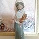 Винтаж: Lladro статуэтка Девочка с петухом фарфор Испания. Статуэтки винтажные. Commodele. Ярмарка Мастеров.  Фото №5