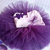 Многослойная юбка-шопенка для девочки