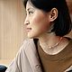 Колье с розовым жемчугом и бисером Toho "Pink Gold Pearl". Колье. Lively Lovely Jewels (aleksandra-gombozhapova). Интернет-магазин Ярмарка Мастеров.  Фото №2