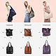 Bag leather Grey suede tote Bag medium shopper t-shirt Bags. String bag. BagsByKaterinaKlestova (kklestova). My Livemaster. Фото №5