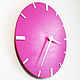 Fuchsia wall clock. Watch. dekor-tseh. Online shopping on My Livemaster.  Фото №2