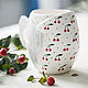 Cherry dessert... Cup handmade ceramics, Mugs and cups, Zhukovsky,  Фото №1