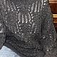 Джемпер оверсайз узор медвежья лапка графит, Джемперы, Архангельск,  Фото №1
