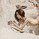 Картина маслом с котом, девушка, ню.Предчувствие или сны Вещего Олега. Картины. Логинов Илья (loggy-art). Ярмарка Мастеров.  Фото №5