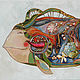 Картина маслом "Флористическая рыба с перчиком", Картины, Москва,  Фото №1