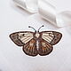 Napkin with embroidery 'Night moth'. Swipe. Shpulkin dom. My Livemaster. Фото №5