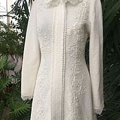 Одежда handmade. Livemaster - original item Wool coat, white, designer Coat!. Handmade.