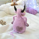 Bullhead knitted lilac. Stuffed Toys. fesartdecor (fesartdecor). My Livemaster. Фото №4