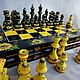 Chess is big'Sunflowers ' made of wood, gift, Chess, Shilovo,  Фото №1