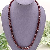 Украшения handmade. Livemaster - original item Natural Garnet Almandine Necklace / Beads. Handmade.