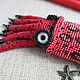 Order Keychain coin holder made of beads Squid red. SilkArt Tatyana. Livemaster. . Key chain Фото №3