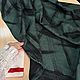 Лен с вискозой жаккардовый, двухсторонний, темно-зеленая графика. Ткани. Эксклюзивные ткани made in ITALY. Ярмарка Мастеров.  Фото №6