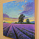 Order Painting 'Lavender Evening' 50h70 cm. Zhaldak Eduard paintings. Livemaster. . Pictures Фото №3