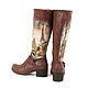 Women's boots 'Vintage. High Boots. Pelle Volare. My Livemaster. Фото №5