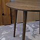  Круглый кухонный стол из массива ясеня на конических ножках. Столы. WFN Furniture - Столы на заказ. Ярмарка Мастеров.  Фото №4