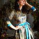 Платье - рубашка из американского хлопка «Бирюзовая мозаика», Платья, Москва,  Фото №1
