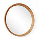 Круглое деревянное зеркало Alaska, зеркало для ванны круглое. Зеркала. Вадим (RoyalZerkalo). Ярмарка Мастеров.  Фото №5