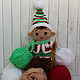 Pups in the costume of the Christmas elf. Amigurumi dolls and toys. elenka12. My Livemaster. Фото №4