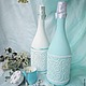 Tiffany style (оформление шампанского). Бутылки свадебные. Ольга Ершова (ONEr). Интернет-магазин Ярмарка Мастеров.  Фото №2