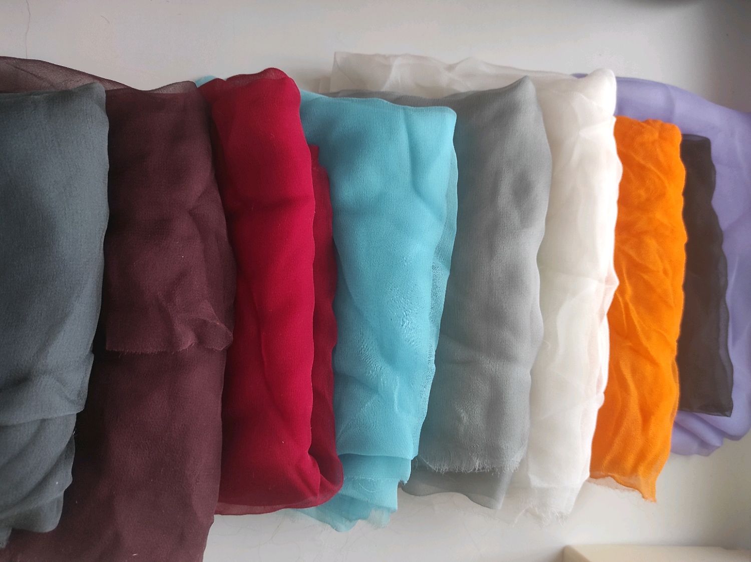 Шелк шифон, ОТРЕЗЫ разного размера купить в интернет-магазине Ярмарка Мастеров по цене 50 ₽ – V089URU, Материалы для валяния, Новосибирск - доставка по России