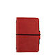 Leather notebook A6 with pockets and removable notebooks on an elastic band. Notebooks. Ptaho. My Livemaster. Фото №6