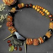 Украшения handmade. Livemaster - original item Necklace .  agate amber tree. Handmade.