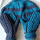 Mittens for lovers 2 2 1 gray turquoise, Mittens, Moscow,  Фото №1