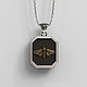 Кулон Death's Head Hawkmoth Brass Insert Pendant, Кулон, Санкт-Петербург,  Фото №1