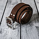 Men's genuine leather belt, buckle and screws-stainless steel. Straps. Klens. Online shopping on My Livemaster.  Фото №2