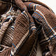Brown linen plaid scarf. Scarves. Platkoffcom. My Livemaster. Фото №6