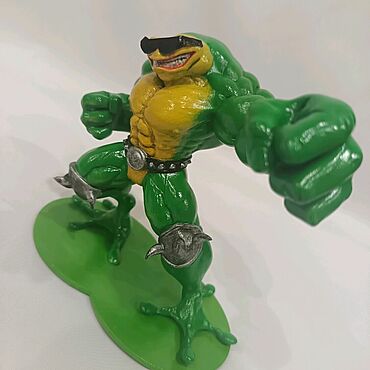 Подарки к праздникам ручной работы. Ярмарка Мастеров - ручная работа Фигурка battletoads - Rash. Handmade.