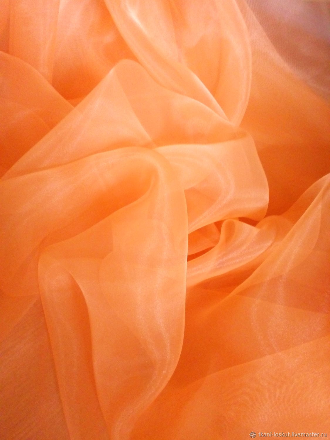 Ткань вуаль оранж