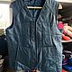 Unisex sheepskin leather vest. Mens vests. Warm gift. Online shopping on My Livemaster.  Фото №2