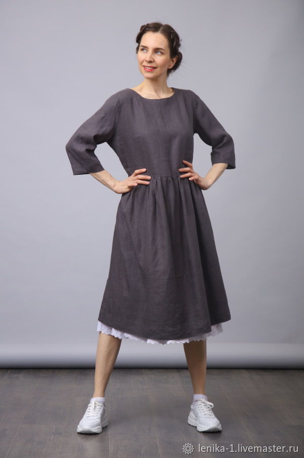 Платье Графит купить в интернет-магазине Ярмарка Мастеров по цене 6200 ...
