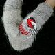 Winter mittens wool with down. Mittens. Downy Paradise. Online shopping on My Livemaster.  Фото №2