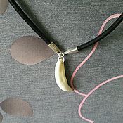 Фен-шуй и эзотерика handmade. Livemaster - original item pendant large wolf Fang on a string, free shipping. Handmade.