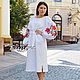 Embroidered Short dress linen vyshyvanka, Dresses, Sevastopol,  Фото №1