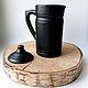 Jug with lid. Black pottery. Pitchers. Mochalka.. Online shopping on My Livemaster.  Фото №2