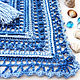 Order Bactus knitted blue female Gzhel. BarminaStudio (Marina)/Crochet (barmar). Livemaster. . Pareos Фото №3