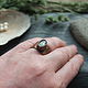 Заказать Кольцо Медное Морское Стекло. NadyaBriJewelry. Ярмарка Мастеров. . Кольцо на весь палец Фото №3