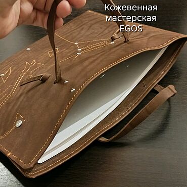 Сумки ручной работы. Ярмарка Мастеров - ручная работа Кожаная папка для документов. Handmade.