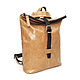 Mochilas: Bolso de cuero de la mochila liina beige femenina de la Moda Sr34t-652. Backpacks. Natalia Kalinovskaya. Ярмарка Мастеров.  Фото №6