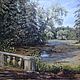 Order Oil painting landscape pond in the Park. canvas oil. Ирина Димчева. Livemaster. . Pictures Фото №3